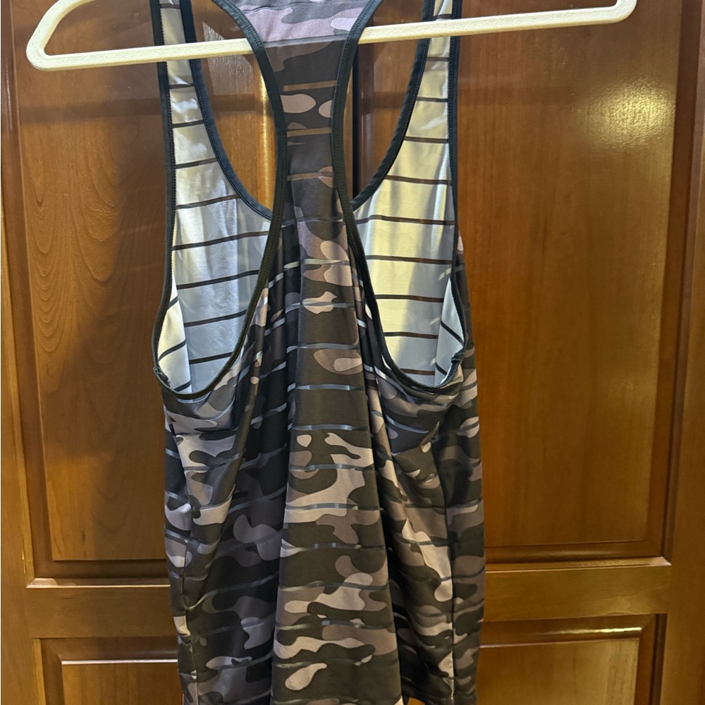Camo Racerback Tank Top - Picture 2 of 3